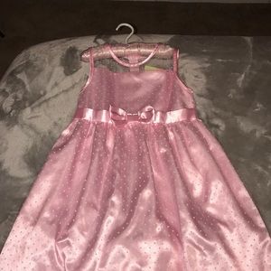 Pink dress with white dots Sz 6x